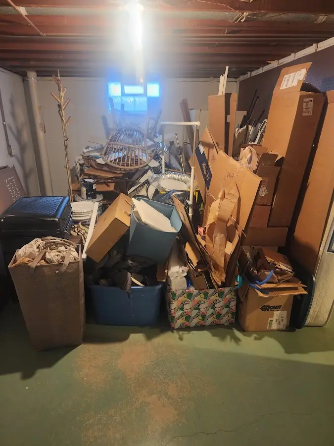 Roll-off dumpster container at job site for 2 Yard Dumpster Rental in Duarte